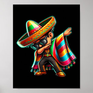 Póster Niños degollando mexicanos Poncho Cinco De Mayo To