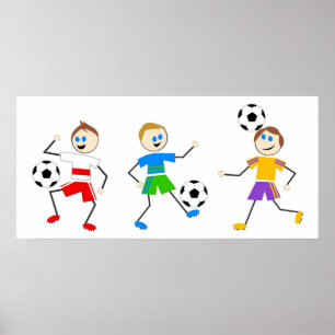 Póster Niños del fútbol