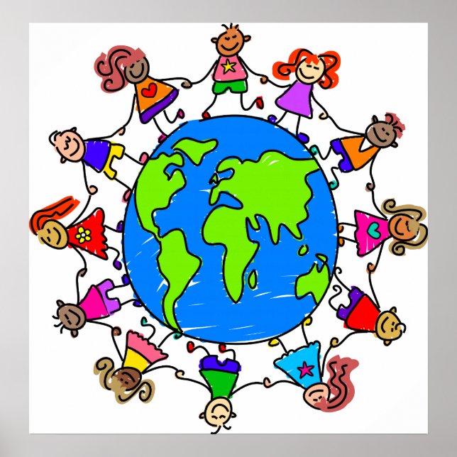 Póster Niños del mundo (Frente)