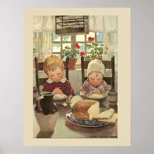 Póster Niños diciendo Poster de Grace (Frente)