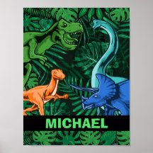 Niños dinosaurios Dino Jurassic Trex Boy Personali