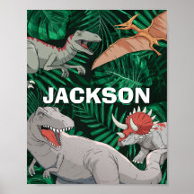 Niños dinosaurios personalizados Dino Jurassic Tre