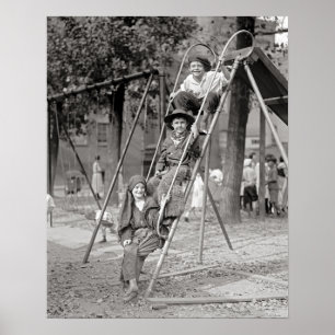 Póster Niños disfrazados, 1922. Foto antigua