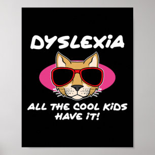 Póster Niños Dislexia Sensibilización Discapacidad Terapi