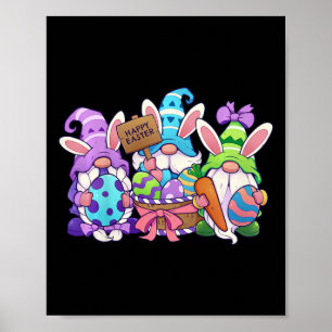 Póster Niños divertidos camisas de Pascua Feliz Pascua Gn