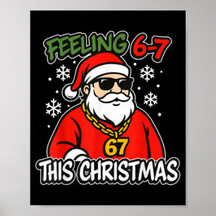 Póster Niños divertidos de Navidad 6-7 67 Seis Siete Meme