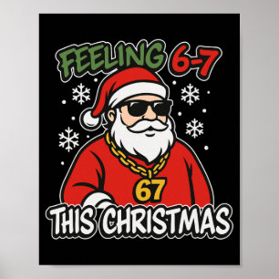 Póster Niños divertidos de Navidad 6-7 67 Seis Siete Meme