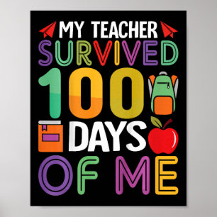 Póster Niños divertidos escolares Chicas niños regalo 100