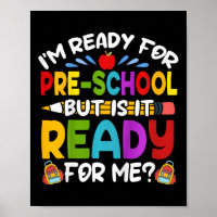 Niños Divertidos Estoy Preparado Para El Primer Dí