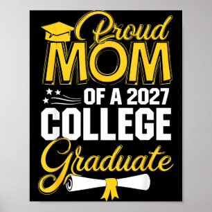 Póster Niños divertidos orgullosa mamá de un estudiante d