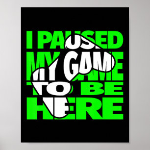 Póster Niños Divertidos Videojuegos Diciendo Para Jugador