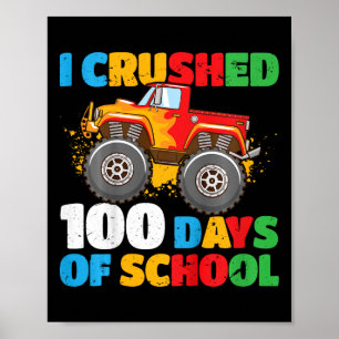 Póster Niños En El 100° Día De Los Niños Que Aplasté 100 