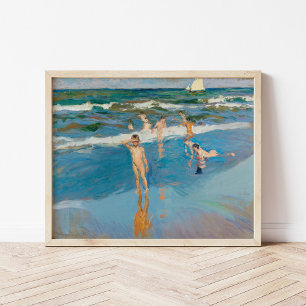 Póster Niños en el Mar   Joaquín Sorolla
