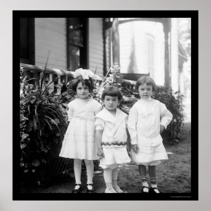 Póster Niños en el mejor Dayton del domingo, OH 1898