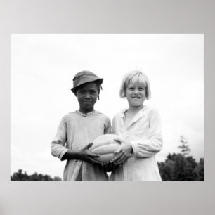 Póster Niños en la casa de la colina, Mississippi - 1936