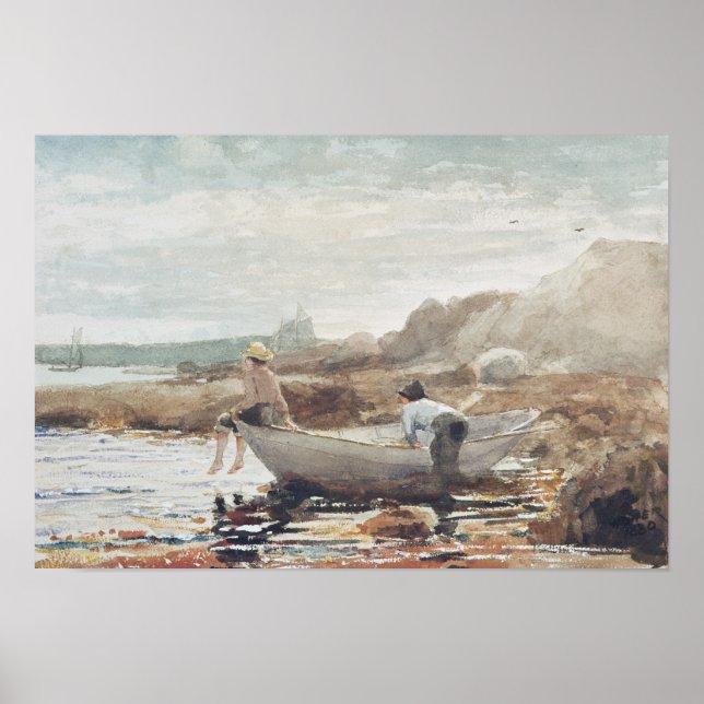 Póster Niños en la playa (Frente)