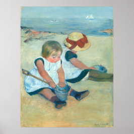 Póster Niños en la playa - Poster Bella Artes Mary Cassat