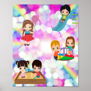 PÓSTER NIÑOS EN TIEMPO DE REPRODUCCIÓN