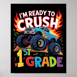 Póster Niños Estoy Listo Para Aplastar 1er Grado Primer D