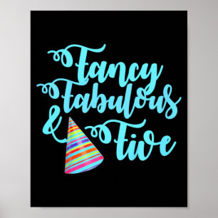 Póster Niños Fantásticos Formidables Y Cumpleaños De Cinc