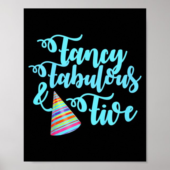 Póster Niños Fantásticos Formidables Y Cumpleaños De Cinc (Frente)