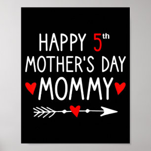 Póster Niños felices día de las madres 5 mamá, día de las