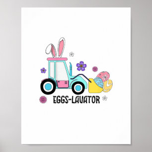 Póster Niños Felices Pascua Día de Huevos Cutáneos Cavato