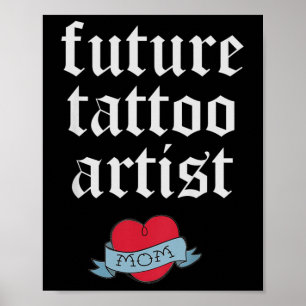 Póster Niños Futuro Artista de Tatuajes Niños Pequeña Mad