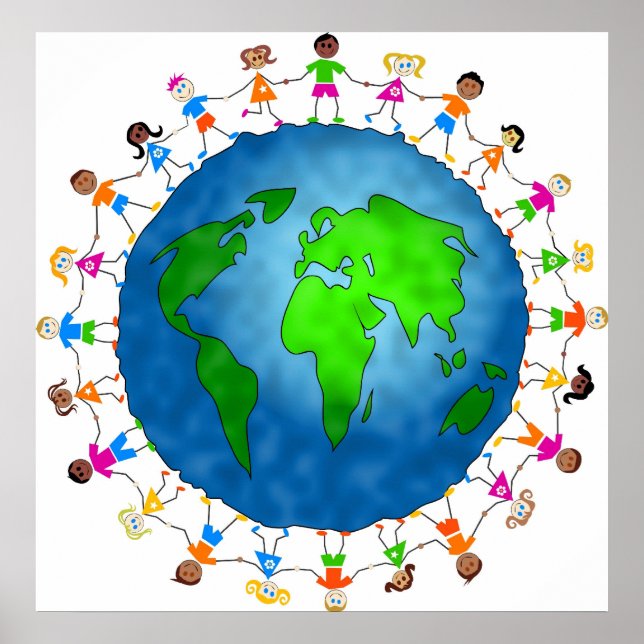 Póster Niños globales (Frente)