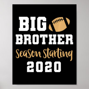 Póster Niños Gran Hermano Invitación de Embarazo de Fútbo