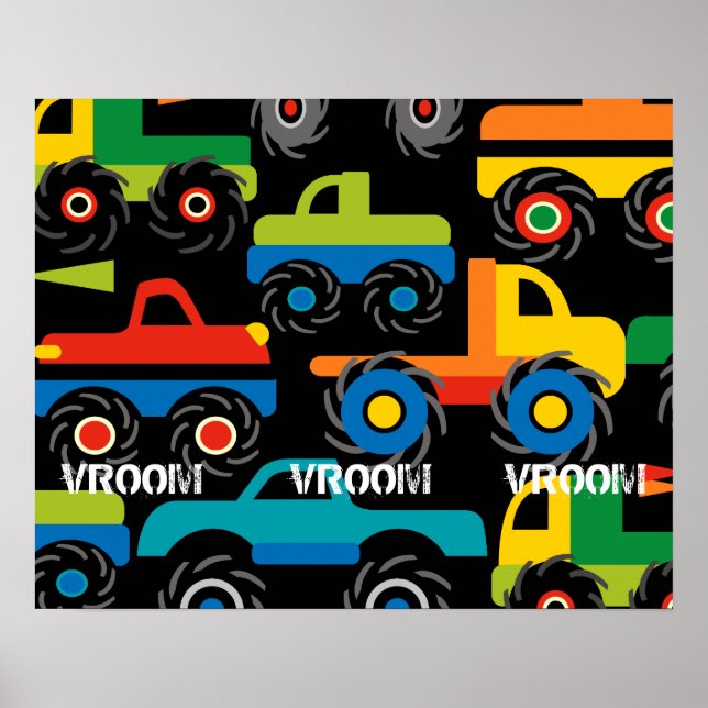 Póster Niños grandes monstruos Poster de pared de camione (Frente)