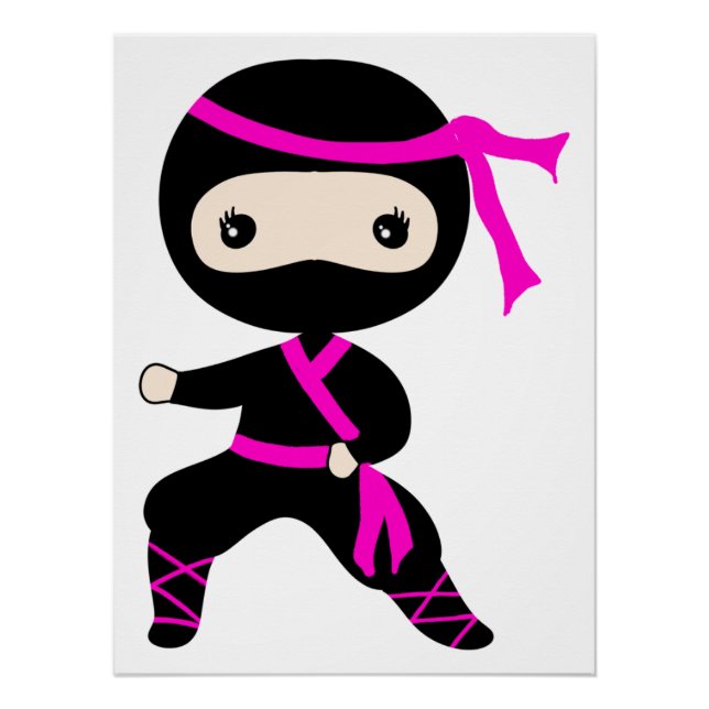 Póster Niños guerreros guerreros bandidos en Ninja Fiesta (Anverso)