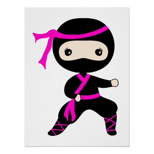Póster Niños guerreros guerreros de Ninja, Chica de pan r (Anverso)