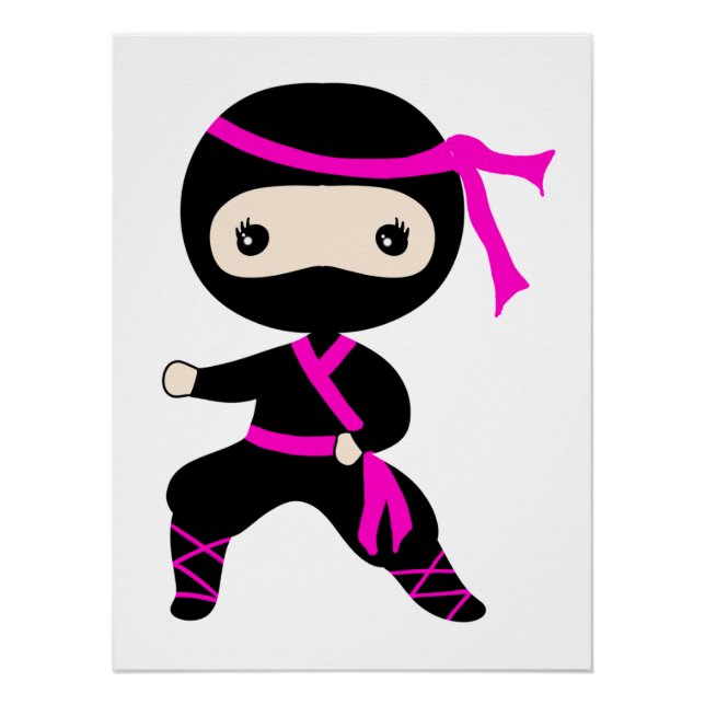 Póster Niños guerreros guerreros de Ninja, Chica de pan r (Anverso)
