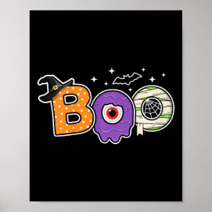 Póster Niños Halloween Spookin Season Calabaza Niños Pequ