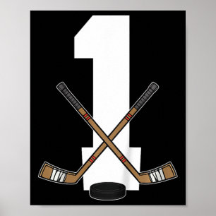 Póster Niños Hockey sobre Hielo Niños Niños Pequeños 1er
