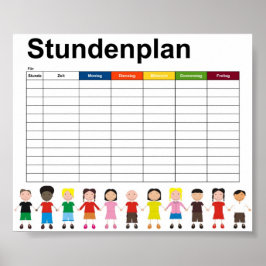 Póster Niños/Horarios