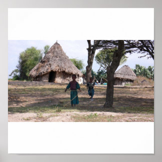 Póster Niños jugando