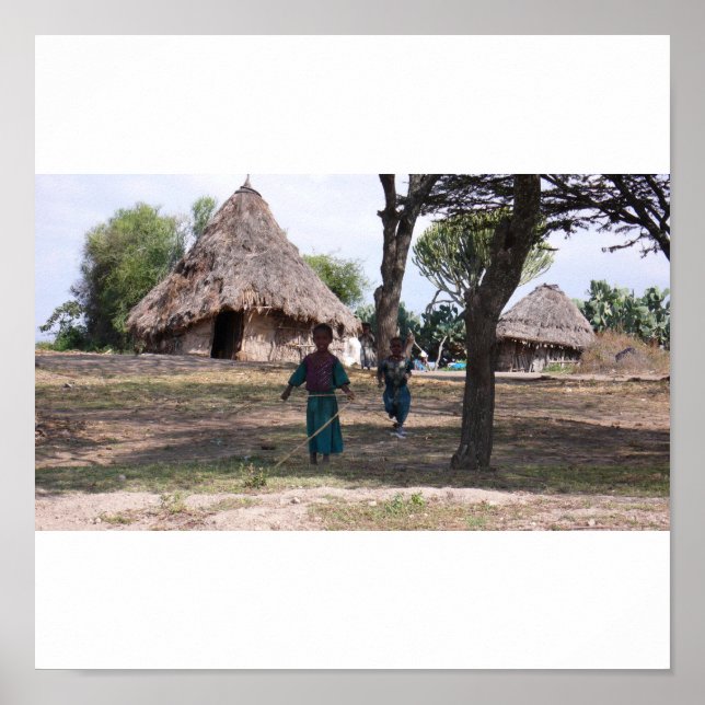 Póster Niños jugando (Frente)