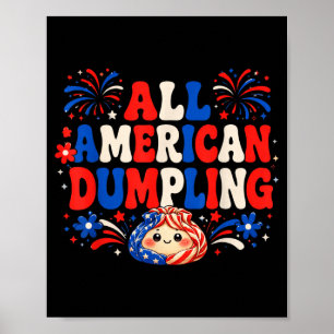 Póster Niños Lindos Ed Dumpling Americano 4 De Julio Niña