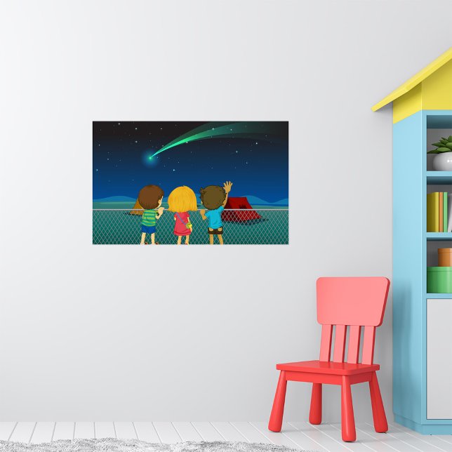 Póster Niños Mirando Un Cometa (Subido por el creador)