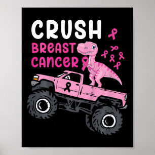 Póster Niños Monstruo Camión Dinosaurio Aw Cáncer de Mama