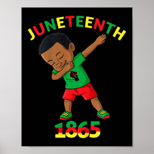 Póster Niños morenos del Rey Negro Junetón 1865 Piel marr
