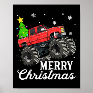 Póster Niños Navidades Monstruo Camión Niños Chris