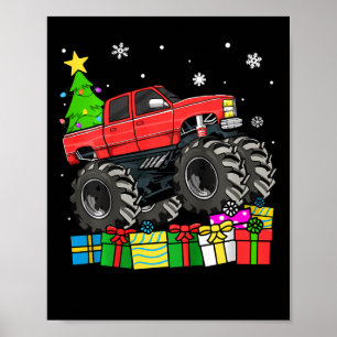 Póster Niños Navidades Monstruo Camión Niños Chris