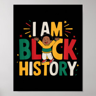 Póster Niños niños pequeños de historia negra yo soy el d