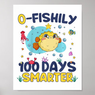 Póster Niños O-fishily 100 días más inteligentes 100 días