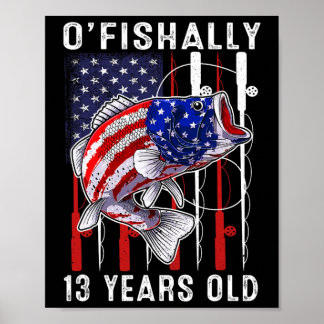 Póster Niños O'fishally 13 años Cumpleaños 13