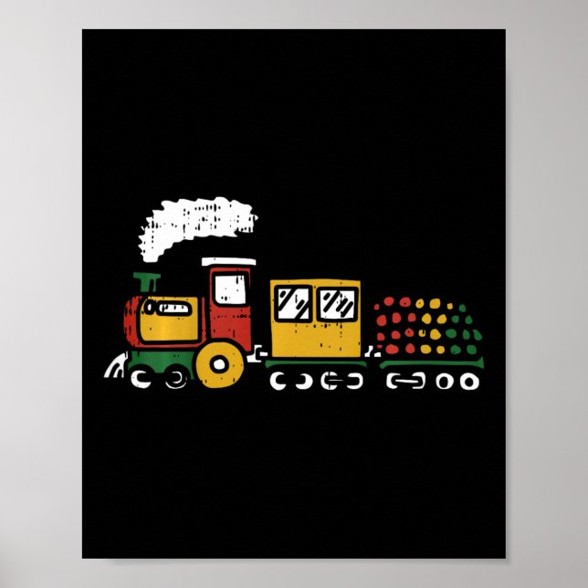 Póster Niños Pan African Train Junetdecis Historia Negra  (Frente)