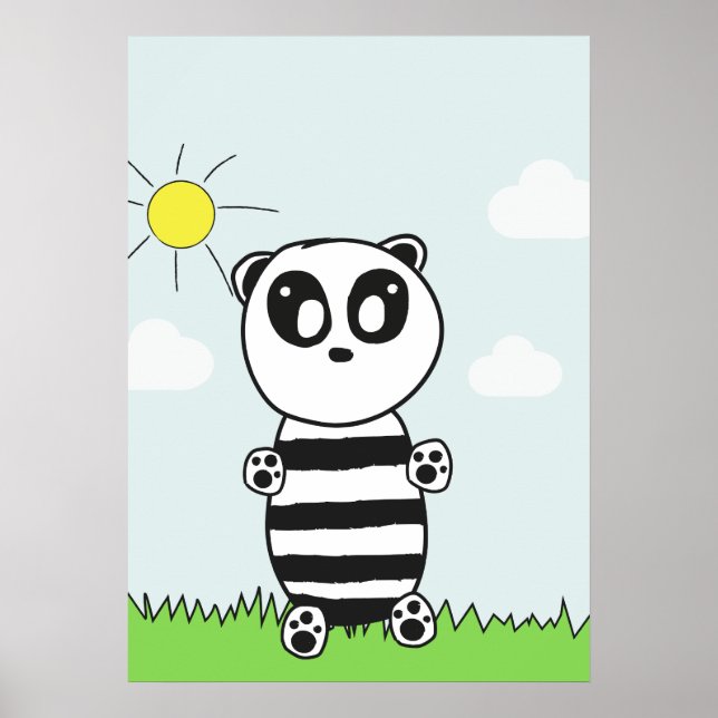 Póster Niños Panda  (Frente)